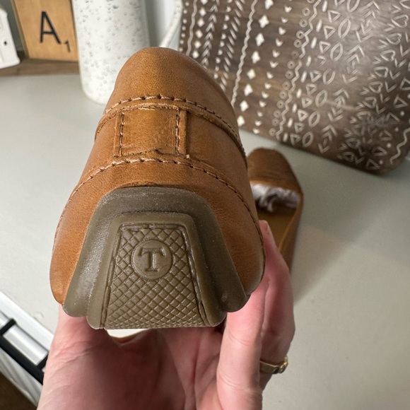 Talbots Like New Leather Woven Pattern Havana Tan Penny Loafers Women’s- Size 8M - Picture 6 of 8